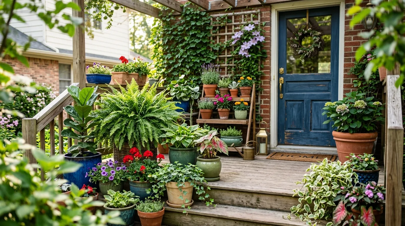 Potted Plants & Greenery for 10 front porch ideas to boost curb appeal fast